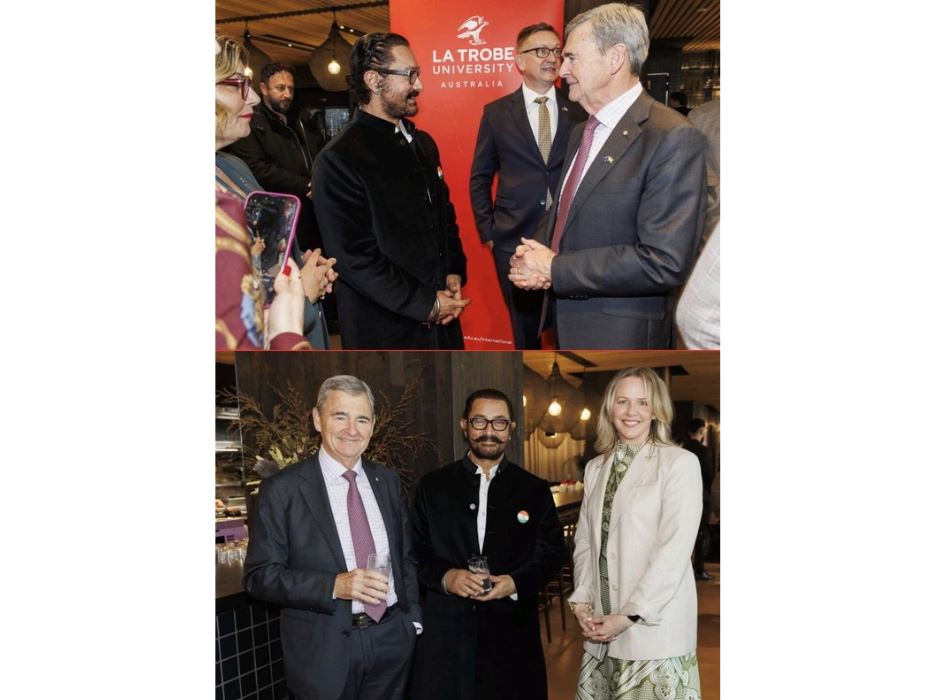 La Trobe University and IFFM honour India’s Independence Day with Aamir Khan, celebrating cultural and research partnerships